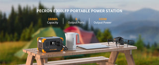 Pecron E300LFP – 288Wh LiFePO4 Portable Power Station
