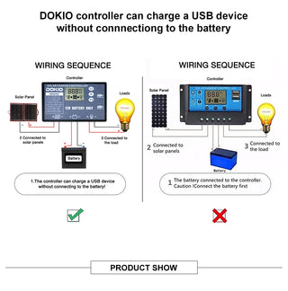 Dokio 18V Foldable Monocrystalline Solar Panel