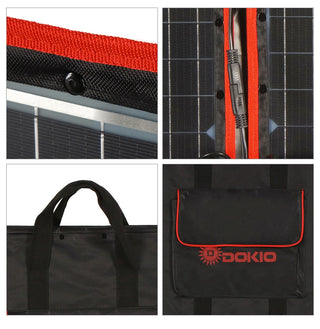 Dokio 18V Foldable Monocrystalline Solar Panel
