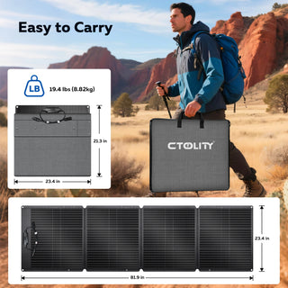 CTOLITY SPC200 200W Foldable Solar Panel Kit
