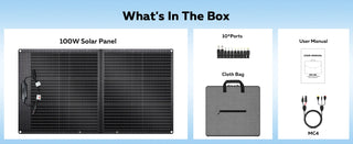 CTOLITY SPC100 Portable Solar Panel for RV & Off-Grid