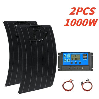 Foxsur 12V Portable Flexible Solar Panel
