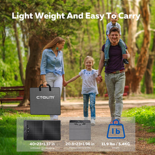 CTOLITY SPC100 Portable Solar Panel for RV & Off-Grid