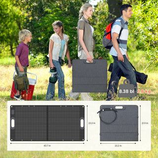 CTOLITY SP100 ETFE 100W Portable Solar Panel