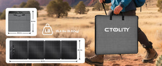 CTOLITY SPC200 200W Foldable Solar Panel Kit