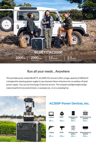 Bluetti 2000W Backup Power Station