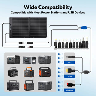 CTOLITY SPC100 Portable Solar Panel for RV & Off-Grid