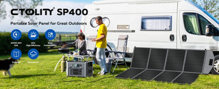 CTOLITY 400W Solar Panel for RV & Outdoor Use