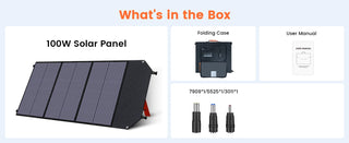 CTOLITY SP100 100W Foldable Solar Panel Kit
