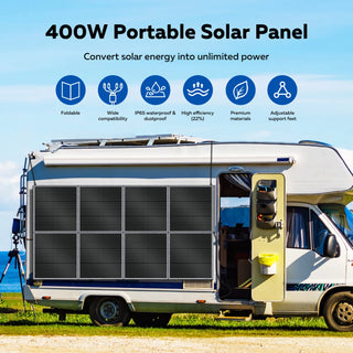 CTOLITY 400W Solar Panel for RV & Outdoor Use