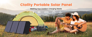 CTOLITY AP200L 192Wh Portable Power Station + 100W Solar Panel Kit