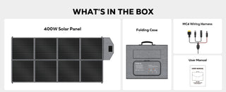 CTOLITY 400W Solar Panel for RV & Outdoor Use
