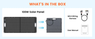 CTOLITY SP100 ETFE 100W Portable Solar Panel