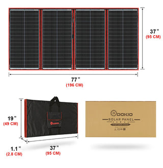 Dokio 18V Foldable Monocrystalline Solar Panel
