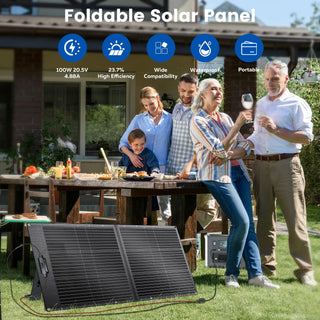 CTOLITY SPC100 Portable Solar Panel for RV & Off-Grid