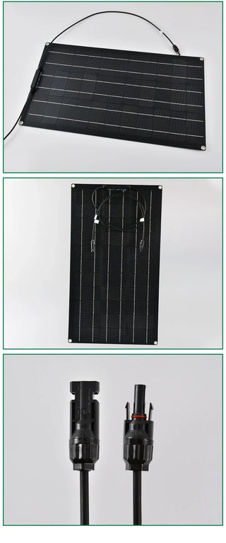Foxsur 12V Portable Flexible Solar Panel