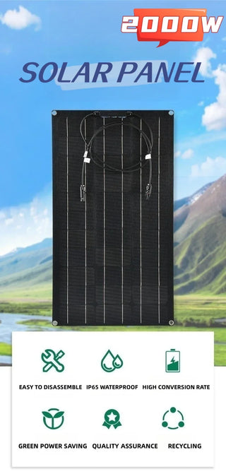 Foxsur 12V Portable Flexible Solar Panel