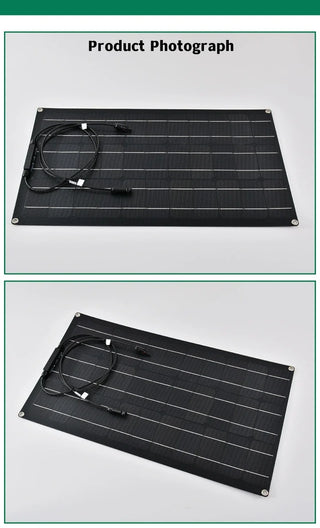 Foxsur 12V Portable Flexible Solar Panel