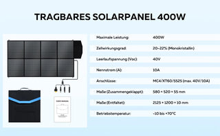 CTOLITY 400W Solar Panel for RV & Outdoor Use