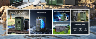 CTOLITY AP200L 192Wh Portable Power Station + 100W Solar Panel Kit