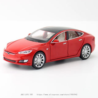 Tesla Model S Pull Back Toy Car