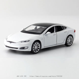 Tesla Model S Pull Back Toy Car